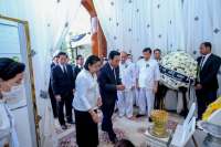 ឯកឧត្តមបណ្ឌិត អុិត សំហេង ដឹកនាំគណៈប្រតិភូក្រសួង អញ្ជើញចូលរួមគោរពវិញ្ញាណក្ខន្ធសព លោកជំទាវ  ប៊ុន សុថា ហៅ ប៊ុន សាមហ៊ឹង