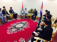 ឯកឧត្តមបណ្ឌិត អ៊ិត សំហេង ទទួលជួប​សម្ដែងការគួរសម និងពិភាក្សាការងារជាមួយ​​លោក Fumio Yamada ប្រធានអង្គការ JCIA