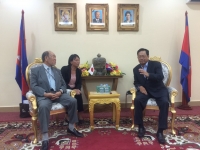 ឯកឧត្តមបណ្ឌិត អ៊ិត សំហេង អញ្ជើញជួបសម្ដែងការគួរសម និងពិភាក្សាការងារជាមួយលោក Fumio Yamada ប្រធាន JCIA