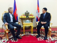 ឯកឧត្តម ពេជ សោភ័ន ទទួលជួបសម្ដែងការគួរសម និងពិភាក្សាការងារជាមួយ Mr. Manfred Brander ប្រធានក្រុមហ៊ុន Bit Group GmbH