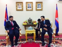 ឯកឧត្តមបណ្ឌិត អ៊ិត សំហេង ទទួលជួបពិភាក្សាការងារ ជាមួយគណៈប្រតិភូកាតា