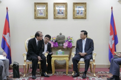 លោក KENSUKE TSUZUKI អនុប្រធានជាន់ខ្ពស់អង្គការសហប្រតិបត្តិការខាងការបណ្តុះបណ្តាលអន្តរជាតិជប៉ុន(JITCO) ជួបសម្តែងការគួរសម និងពិភាក្សាការងារ