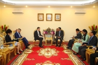 ឯកឧត្តមបណ្ឌិត អ៊ិត សំហេង អនុញ្ញាតឲ្យឯកអគ្គរដ្ឋទូតសហភាពអឺរ៉ុបចប់អាណត្តិ ជួបសម្ដែងការគួរសម និងជម្រាបលា