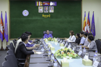 កិច្ចប្រជុំស្តីពីការដាក់ឱ្យដំណើរការ បញ្ជរសេវាសាធារណៈចល័តរបស់ក្រសួងការងារ និងបណ្ដុះបណ្តាលវិជ្ជាជីវៈ