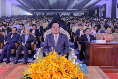 រដ្ឋមន្ត្រីក្រសួងការងារ ផ្សព្វផ្សាយកិច្ចខិតខំលើកស្ទួយកម្មករនិយោជិត ក្នុងកម្មវិធីប្រកួតសមាជិក ប.ស.ស. ឆ្នើម ២០២៣