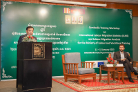 សិក្ខាសាលាបណ្តុះបណ្តាលស្តីពីស្ថិតិទេសន្តរប្រវេសន៍ការងារអន្តរជាតិ (ILMS)  និងការវិភាគទិន្នន័យទេសន្តរប្រវេសន៍ការងារ