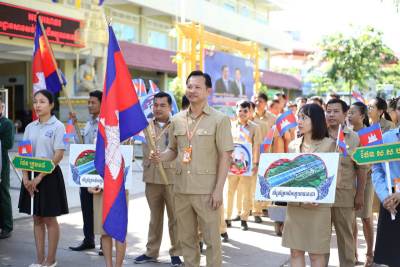 គ្រឹះស្ថានបណ្តុះបណ្តាលបច្ចេកទេសនៅទូទាំងប្រទេស អបអរសាទរពិធីបើកការដ្ឋានសាងសង់ព្រែកជីកហ្វូណនតេជោជាមួយក្តីរំភើប និងមោទនភាព