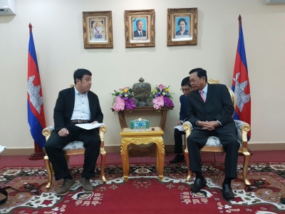 ឯកឧត្តមបណ្ឌិត អ៊ិត សំហេង បានអនុញ្ញាតអោយគណៈប្រតិភូនៃសហជីពជប៉ុនប្រចាំផ្សារទំនើបអ៊ីអន